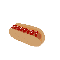 haebalagi food yum delicious hotdog Sticker