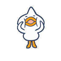 Duck Sticker by elodie shanta
