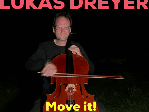 hairdryermusic stopmotion cello move it lukas dreyer GIF