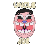 Uncle Joe Stretch Sticker by Danny.