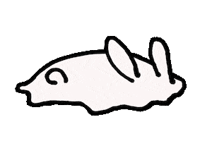 COLLAPSEjpn rabbit melting うさぎ collapsing Sticker