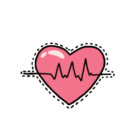 Heartbeat Sticker by theslimfirm