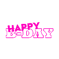 Happy Birthday Pink Sticker