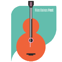 Guitar Sticker by Turismo Rías Baixas