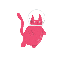 Cat Space Sticker