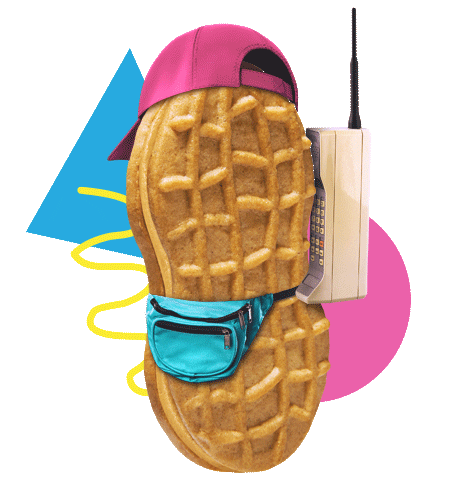 Nutterbutter retro 90s cookie 1990s Sticker