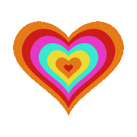 claudioschu heart rainbow indie lsd Sticker
