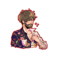 SentientCookie drunk conversation hearts comic art conversationhearts Sticker