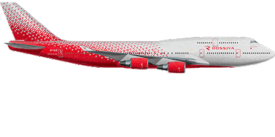 Plane Jumbo Sticker by Rossiya Airlines