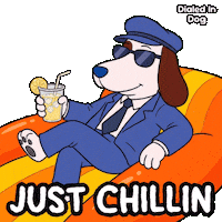 Dog Just Chilling Sticker by VeeFriends