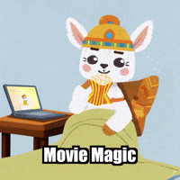 Movie Magic Popcorn GIF by Llamaozi