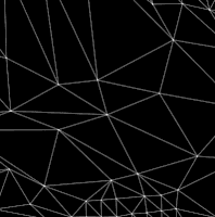 joanielemercier mountain lines wireframe triangles GIF