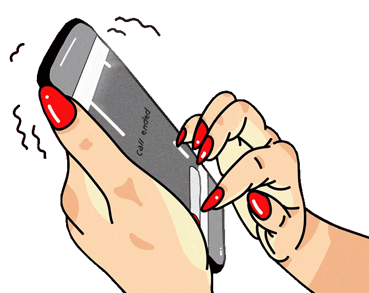 Hang Up Phone Sticker by Mae Muller Find & Share on GIPHY