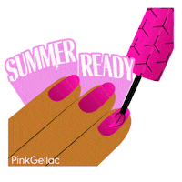 PinkGellac girl summer shine nails Sticker