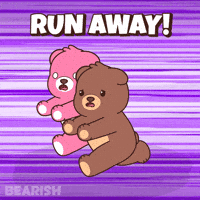 Teddy Bear Running GIF by BEARISH