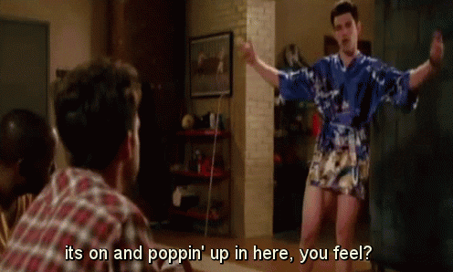 new girl party GIF