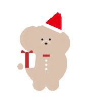 Santa Claus Dog Sticker
