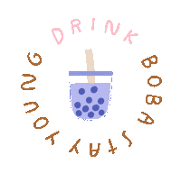 teabear_in bubble tea teabear boba lover tea bear Sticker