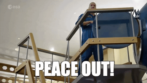 Peace Out GIF by European Space Agency - ESA