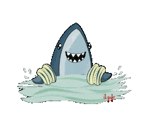 Shark Hawaii Sticker by Il Gufo