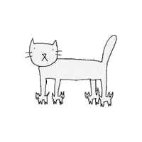 cat kitty Sticker by odibz