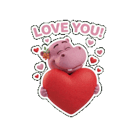 Love You Heart Sticker