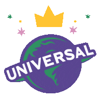 Mardi Gras Globe Sticker by Universal Destinations & Experiences