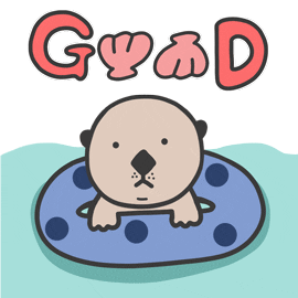 ddingstory giphyupload jojo sea otter shellfish Sticker