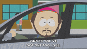 driving i see GIF by South Park