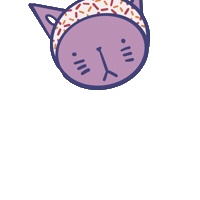 Iru-fit cat handball ねこ 猫 Sticker