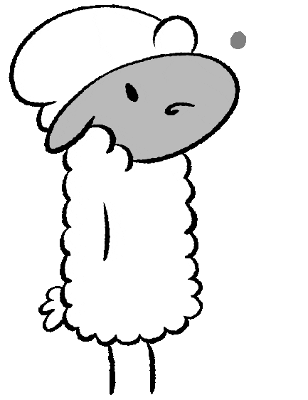 Fuzzyzilla what confused thinking waiting Sticker