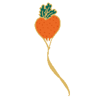 Luna Lovegood Orange Sticker