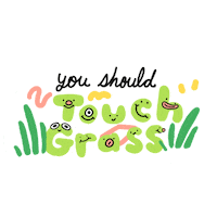 auds_ gamer touch grass Sticker