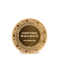 wisebe game play coin quiz Sticker