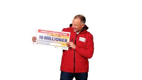 norskpostkodelotteri giphyupload tom jorun vinnere Sticker