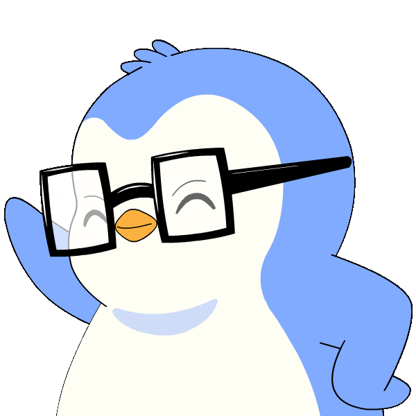 Penguin Learn Sticker by Pudgy Penguins