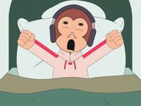 Tired Good Morning GIF by Just Ape