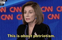 news nancy pelosi patriotism town hall this is about patriotism GIF