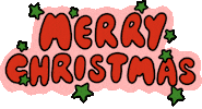 Christmas Merry Chirstmas Sticker by Poppy Deyes