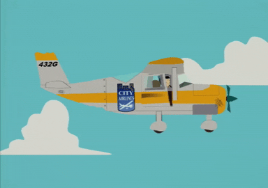 sky fly GIF by South Park 