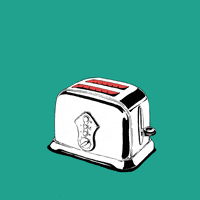 janicechun bread toast snack time GIF