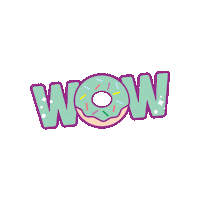 Donut Wow Sticker by Nectar Bath Treats