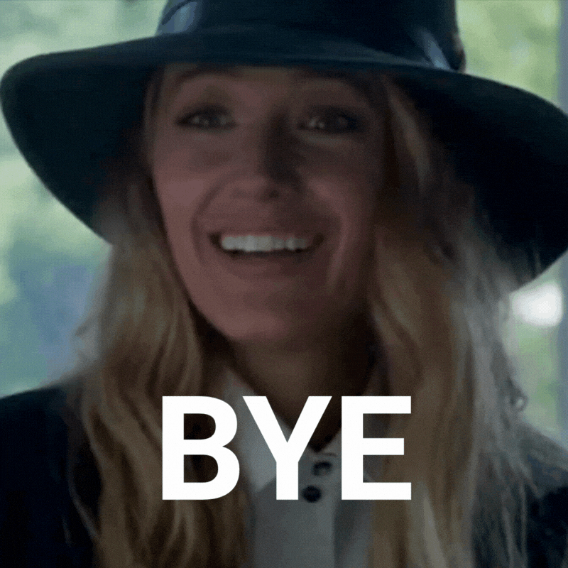 See Ya Goodbye GIF by Blake Lively Fan