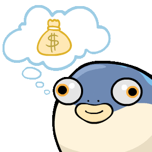 wakumaplush meme kawaii money sleep Sticker