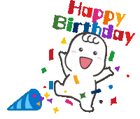 Happy Birthday 誕生日 Sticker by moonyjp