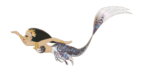 Mermaid Swimming Sticker by Mermaid_Lux