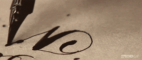 Calligraphy Person GIF