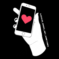 jessie_makes_art_sometimes heart hearts hand phone GIF