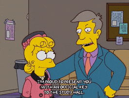 happy lisa simpson GIF