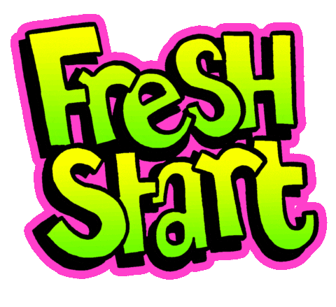 New Year Fresh Start Sticker by Russell Taysom